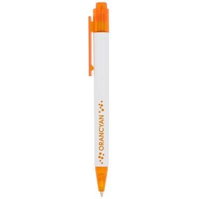 Branded Promotional CALYPSO BALL PEN in Orange Pen From Concept Incentives.