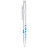 Branded Promotional CALYPSO FROSTED BALL PEN in Frosted White Pen From Concept Incentives.