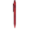 Branded Promotional CALYPSO FROSTED BALL PEN in Frosted Red Pen From Concept Incentives.