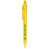 Branded Promotional CALYPSO FROSTED BALL PEN in Frosted Yellow Pen From Concept Incentives.