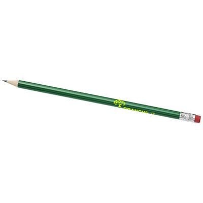 Branded Promotional PRICEBUSTER PENCIL with Colour Barrel in Green Pen From Concept Incentives.