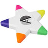 Branded Promotional SOLVIG STAR HIGHLIGHTER in White Solid Pens & Pencils From Concept Incentives.