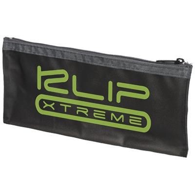 Branded Promotional FABIEN FROST PENCIL CASE in Clear Transparent Black Pen From Concept Incentives.