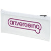 Branded Promotional FABIEN FROST PENCIL CASE in Clear Transparent White Pen From Concept Incentives.