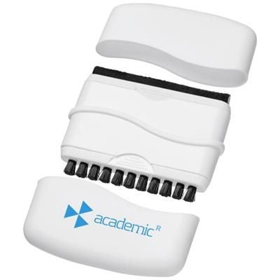 Branded Promotional BROOM DESK TOP POWER SWEEPER in White Solid Technology From Concept Incentives.