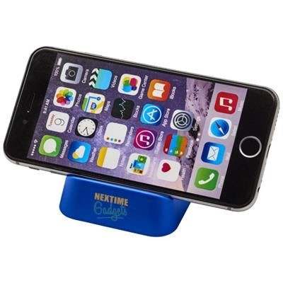 Branded Promotional CRIB PHONE STAND in Blue Mobile Phone Stand From Concept Incentives.