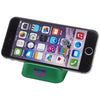 Branded Promotional CRIB PHONE STAND in Green Mobile Phone Stand From Concept Incentives.