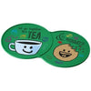 Branded Promotional SIDEKICK PLASTIC COASTER in Green Coaster From Concept Incentives.