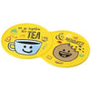 Branded Promotional SIDEKICK PLASTIC COASTER in Yellow Coaster From Concept Incentives.