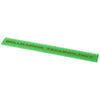 Branded Promotional RENZO 30 CM PLASTIC RULER in Green Ruler From Concept Incentives.