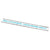 Branded Promotional RENZO 30 CM PLASTIC RULER in White Solid Ruler From Concept Incentives.