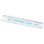 Branded Promotional RENZO 15 CM PLASTIC RULER in White Solid Ruler From Concept Incentives.