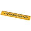 Branded Promotional RENZO 15 CM PLASTIC RULER in Yellow Ruler From Concept Incentives.
