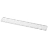 Branded Promotional ELLISON 30 CM PLASTIC RULER with Paper Insert in White Solid Ruler From Concept Incentives.