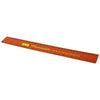 Branded Promotional ROTHKO 30 CM PLASTIC RULER in Orange Ruler From Concept Incentives.