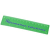 Branded Promotional ROTHKO 15 CM PLASTIC RULER in Green Ruler From Concept Incentives.
