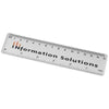 Branded Promotional ROTHKO 15 CM PLASTIC RULER in Clear Transparent Ruler From Concept Incentives.