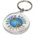 Branded Promotional ORB I7 ROUND¬†KEY CHAIN in Transparent Clear Transparent Keyring From Concept Incentives.