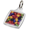 Branded Promotional MODE S5 CLASSIC KEYRING CHAIN in Transparent Clear Transparent Keyring From Concept Incentives.