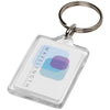 Branded Promotional MIDI Y1 COMPACT KEYRING CHAIN in Transparent Clear Transparent Keyring From Concept Incentives.