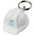 Branded Promotional KOLT HARD-HAT-SHAPED KEYRING CHAIN in White Solid Keyring From Concept Incentives.