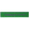 Branded Promotional ROTHKO 20 CM PLASTIC RULER in Green Ruler From Concept Incentives.