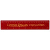 Branded Promotional ROTHKO 20 CM PLASTIC RULER in Red Ruler From Concept Incentives.