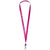 Branded Promotional ORO RIBBON LANYARD in Magenta Lanyard From Concept Incentives.