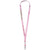 Branded Promotional ORO RIBBON LANYARD in Light Pink Lanyard From Concept Incentives.