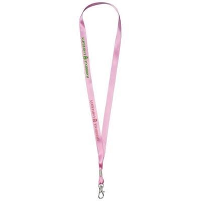 Branded Promotional ORO RIBBON LANYARD in Light Pink Lanyard From Concept Incentives.