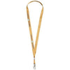 Branded Promotional ORO RIBBON LANYARD in Sand Lanyard From Concept Incentives.