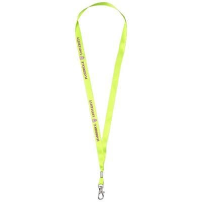 Branded Promotional ORO RIBBON LANYARD in Lime Lanyard From Concept Incentives.