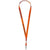 Branded Promotional ORO RIBBON LANYARD in Orange Lanyard From Concept Incentives.