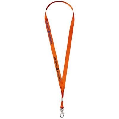 Branded Promotional ORO RIBBON LANYARD in Orange Lanyard From Concept Incentives.