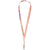 Branded Promotional ORO RIBBON LANYARD in Light Orange Lanyard From Concept Incentives.