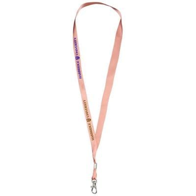 Branded Promotional ORO RIBBON LANYARD in Light Orange Lanyard From Concept Incentives.