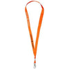 Branded Promotional ORO RIBBON LANYARD in Neon Fluorescent Orange Lanyard From Concept Incentives.