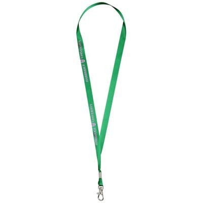 Branded Promotional ORO RIBBON LANYARD in Green Lanyard From Concept Incentives.