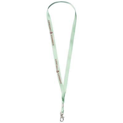 Branded Promotional ORO RIBBON LANYARD in Mints Lanyard From Concept Incentives.