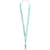 Branded Promotional ORO RIBBON LANYARD in Turquoise Lanyard From Concept Incentives.