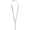 Branded Promotional ORO RIBBON LANYARD in Ice Blue Lanyard From Concept Incentives.