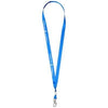 Branded Promotional ORO RIBBON LANYARD in Blue Lanyard From Concept Incentives.