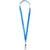 Branded Promotional ORO RIBBON LANYARD in Blue Lanyard From Concept Incentives.