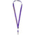 Branded Promotional ORO RIBBON LANYARD in Purple Lanyard From Concept Incentives.