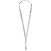 Branded Promotional ORO RIBBON LANYARD in Pale Grey Lanyard From Concept Incentives.