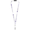 Branded Promotional ORO RIBBON LANYARD with Break-away Closure in White Solid Lanyard From Concept Incentives.