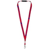 Branded Promotional ORO RIBBON LANYARD with Break-away Closure in Red Lanyard From Concept Incentives.