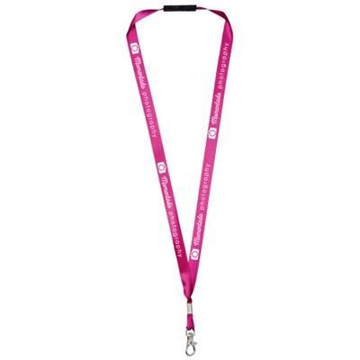 Branded Promotional ORO RIBBON LANYARD with Break-away Closure in Magenta Lanyard From Concept Incentives.