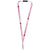 Branded Promotional ORO RIBBON LANYARD with Break-away Closure in Light Pink Lanyard From Concept Incentives.