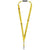 Branded Promotional ORO RIBBON LANYARD with Break-away Closure in Yellow Lanyard From Concept Incentives.